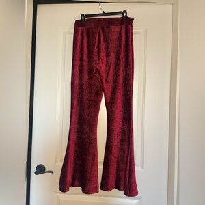 Free People Velvet Flare Pants